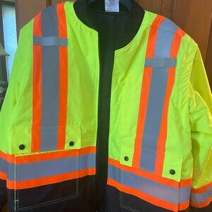 NEW - NEVER WORN - Radians Hi-Vis Weatherproof Bomber & Zip-out Vest